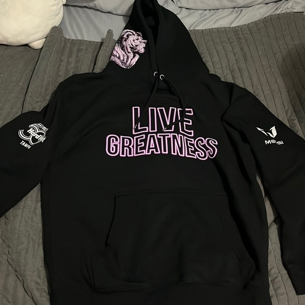 Hard rock 50 year anniversary Messi collab hoodie